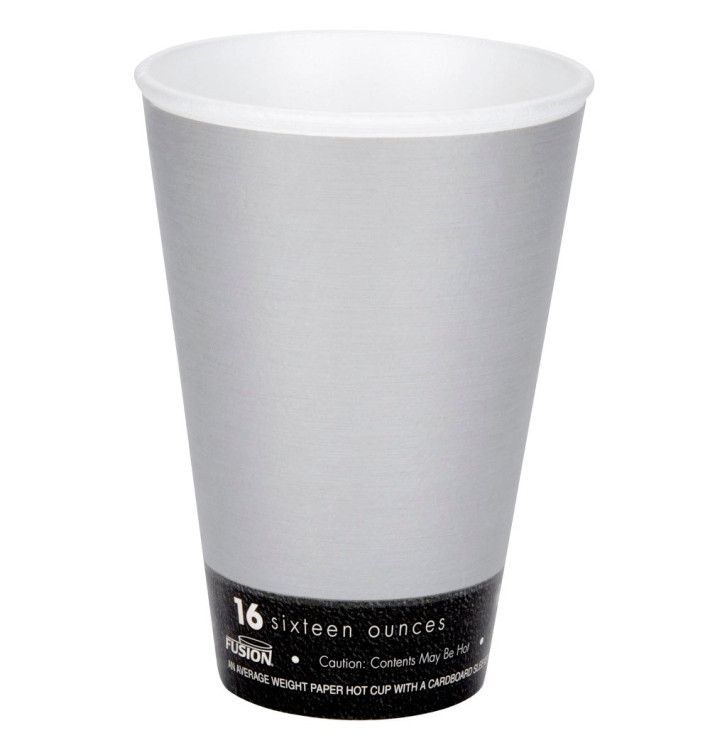 Foam Cup Fusion "Steele" 16Oz/473ml Ø9,4cm (25 Units) 