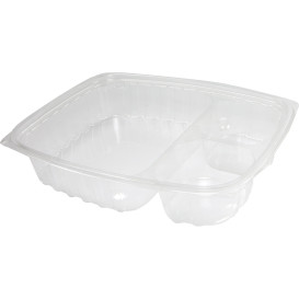 Plastic Deli Container OPS "ClearPac" 3 Compartments Clear 887ml (252 Units)