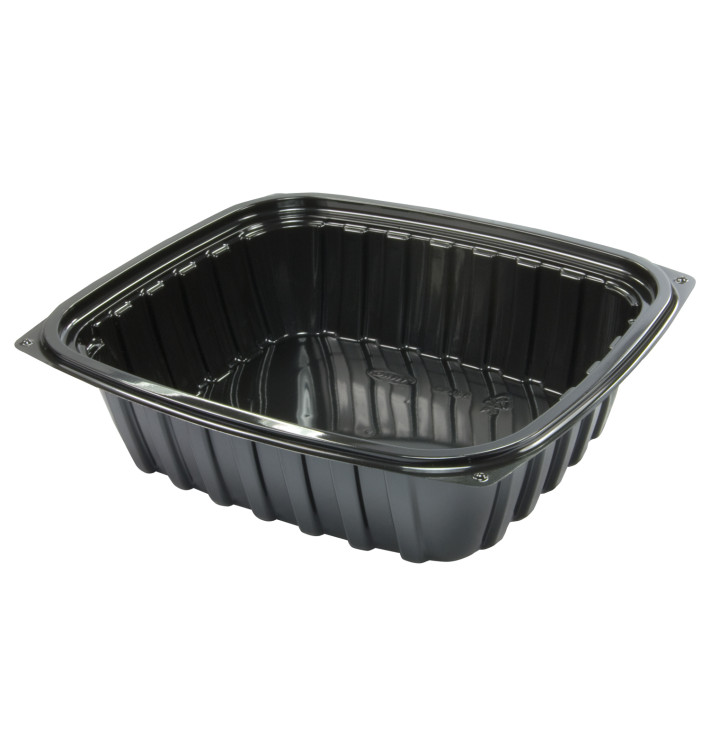 Plastic Deli Container OPS "ClearPac" Black 237ml (252 Units)