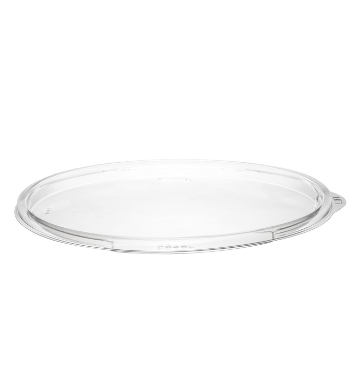 Plastic Lid PET for Salad Bowl Flat Clear Ø18,3cm (63 Units)  