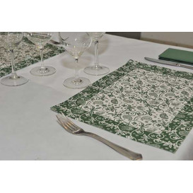 Paper Placemats 30x40cm "Cachemir" Green 50g (500 Units)  