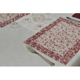 Paper Placemats 30x40cm "Cachemir" Burgundy 50g (500 Units)  