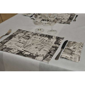 Paper Placemats 30x40cm "Prensa" Black 50g (500 Units)  