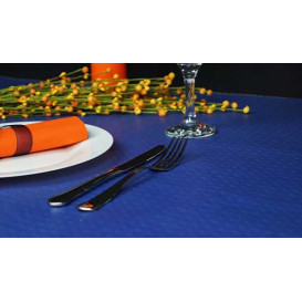 Pre-Cut Paper Tablecloth Blue 40g 1x1m (400 Units)  