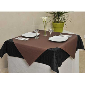 Pre-Cut Paper Tablecloth Brown 40g 1x1m (400 Units)  