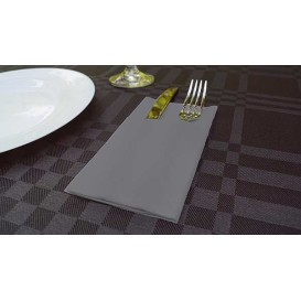 Pocket Fold Airlaid Napkins "Kanguro" Grey 40x40cm (30 Units) 