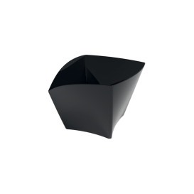 Plastic Tasting Cup PS Curved Shape Black 90 ml (500 Units)