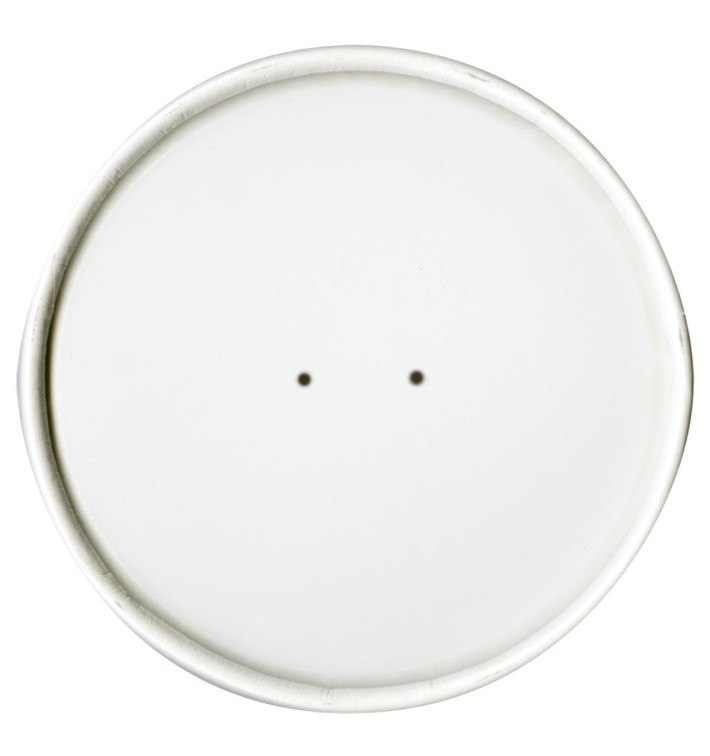 Paper Lid Flat White Ø11,7cm (25 Units) 