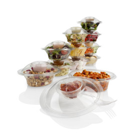 Plastic Deli Container 750ml + Plastic Lid "Press&Dress" + Portion Cup (50 Units)