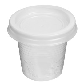 Plastic Lid PS Ø5,7cm for Cup 80/100ml (100 Units)  