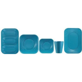 Plastic Cup PP "X-Table" Turquoise 320ml (128 Units)