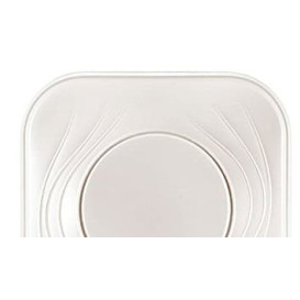 Plastic Plate PP "X-Table" Square shape Pearl 23 cm (120 Units)