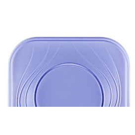 Plastic Plate PP "X-Table" Square shape Violet 18 cm (8 Units) 