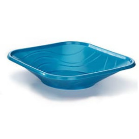 Plastic Plate PP "X-Table" Square shape Turquoise 23 cm (8 Units) 