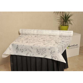 Novotex Tablecloth Roll White "Música" P40cm 1,2x50m (6 Units)