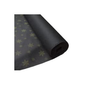 Novotex Tablecloth Roll Black "Estrellas" P40cm 1,2x50m (6 Units)