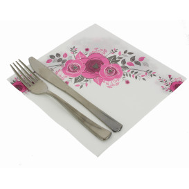 Paper Napkin Double Point "Bouquet" 40x40cm (600 Units)