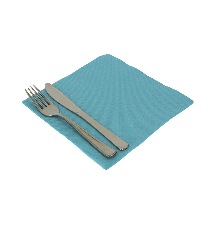 Paper Napkin Double Point Turquoise 40x40cm (1.200 Units)