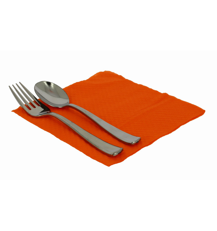 Paper Napkin Orange 33x33cm 1 Layer (70 Units) 