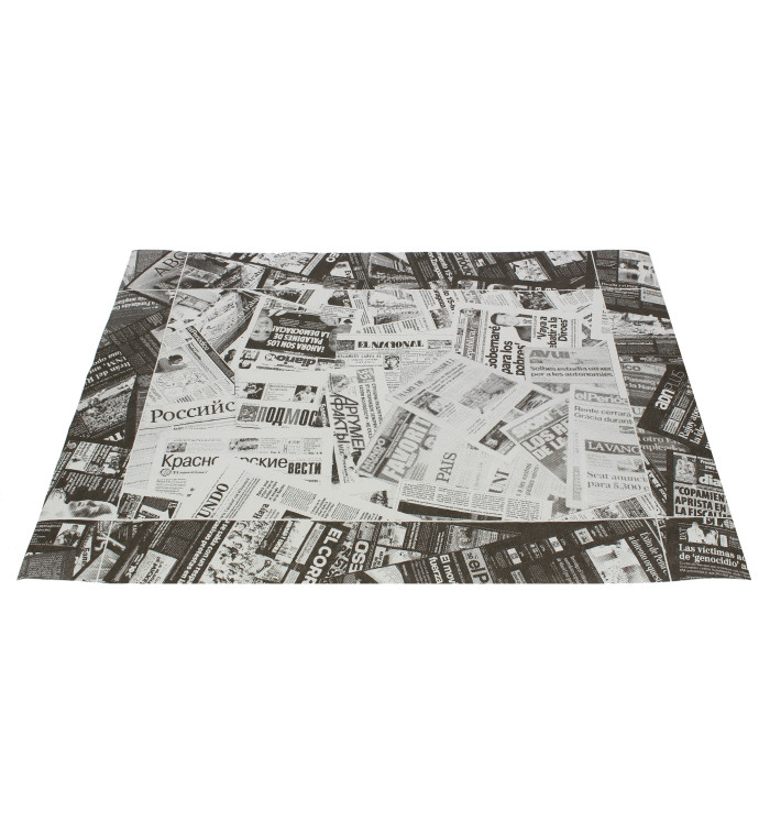 Paper Placemats 30x40cm "Prensa" Black 50g (500 Units)  