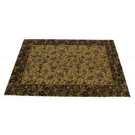Pre-Cut Paper Tablecloth Hout Kraft 1,2x1,2m (300 Units)
