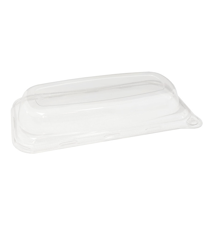 Plastic Lid for Sugarcane Baguette Container 20x10x3cm (50 Units) 