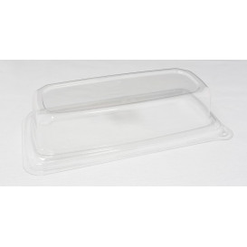 Plastic Lid for Sugarcane Baguette Container 24x11x5cm (50 Units) 