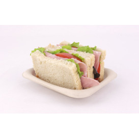 Sugarcane Baguette Container 14x11cm (50 Units) 