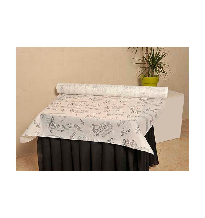 Novotex Tablecloth Roll White "Música" P40cm 1,2x50m (6 Units)