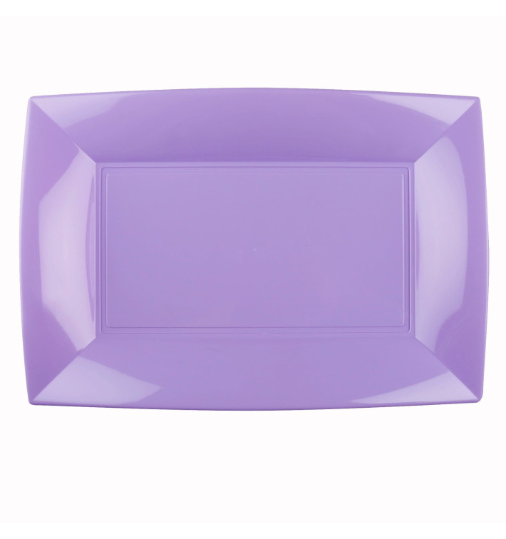 Plastic Tray Microwavable Lilac "Nice" 34,5x23cm (60 Units)