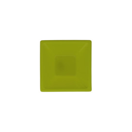 Plastic Bowl PS Square shape Pistachio 12x12cm (12 Units) 