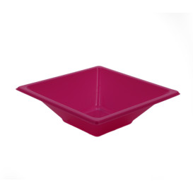 Plastic Bowl PS Square shape Fuchsia 12x12cm (720 Units)