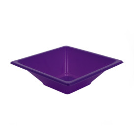 Plastic Bowl PS Square shape Lilac 12x12cm (25 Units) 