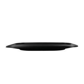 Plastic Tray Microwavable "X-Table" Black 33x23cm (2 Units) 