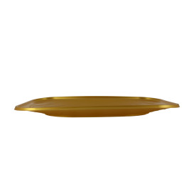 Plastic Tray Microwavable "X-Table" Gold 33x23cm (2 Units) 