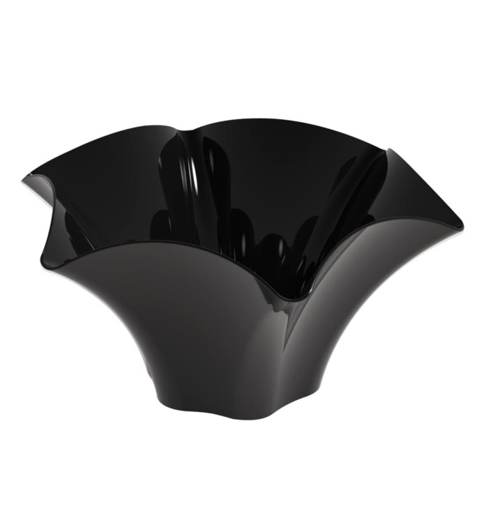 Tasting Plastic Bowl PS "Petunia" Black 70 ml (500 Units)