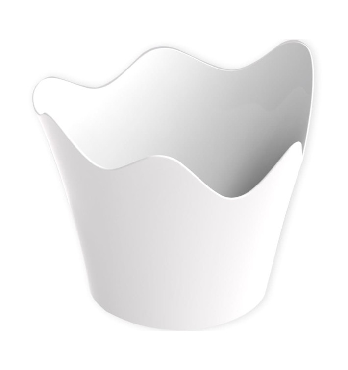 Tasting Plastic Bowl PS "Rain" White 90 ml (25 Units) 