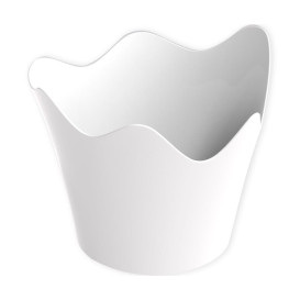 Tasting Plastic Bowl PS "Rain" White 90 ml (500 Units)