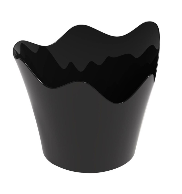 Tasting Plastic Bowl PS "Rain" Black 90 ml (500 Units)