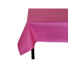 Pre-Cut Paper Tablecloth Fuchsia 40g 1x1m (400 Units)  