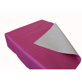 Pre-Cut Paper Tablecloth Fuchsia 40g 1x1m (400 Units)  