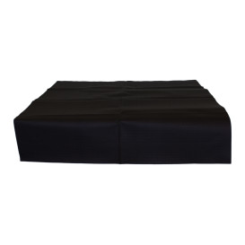 Pre-Cut Paper Tablecloth Black 40g 1x1m (400 Units)  