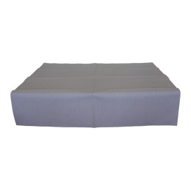 Pre-Cut Paper Tablecloth Grey 40g 1x1m (400 Units)  