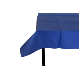 Pre-Cut Paper Tablecloth Blue 40g 1x1m (400 Units)  