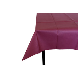 Pre-Cut Paper Tablecloth Burgundy 40g 1x1m (400 Units)  