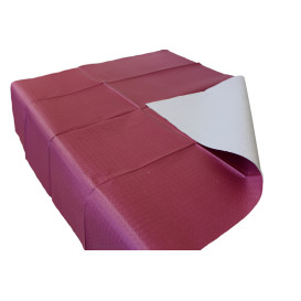 Pre-Cut Paper Tablecloth Burgundy 40g 1x1m (400 Units)  