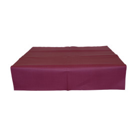 Pre-Cut Paper Tablecloth Burgundy 40g 1x1m (400 Units)  