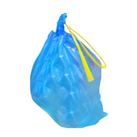 Trash Bag Blue Easy Closure 55x55cm (15 Units)