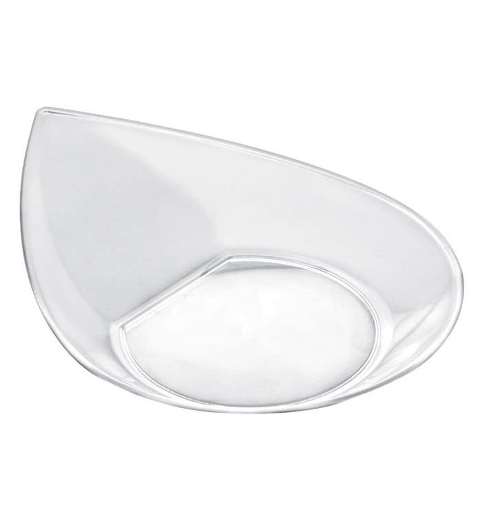 Tasting Plastic Plate PS "Smart" Clear 8,6x7,1 cm (50 Units) 