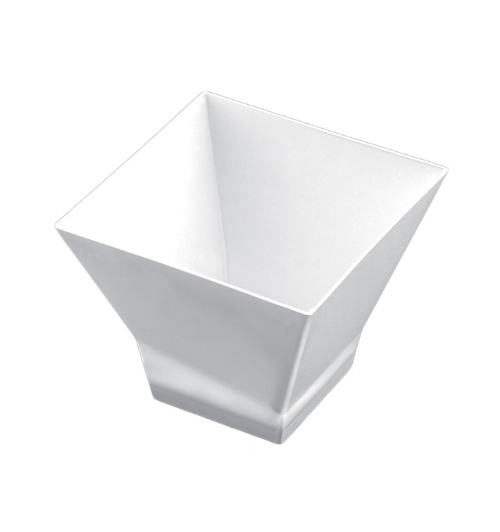 Tasting Plastic Bowl PS "Pagoda" White 150 ml (12 Units) 